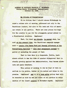 1932 Campaign Address