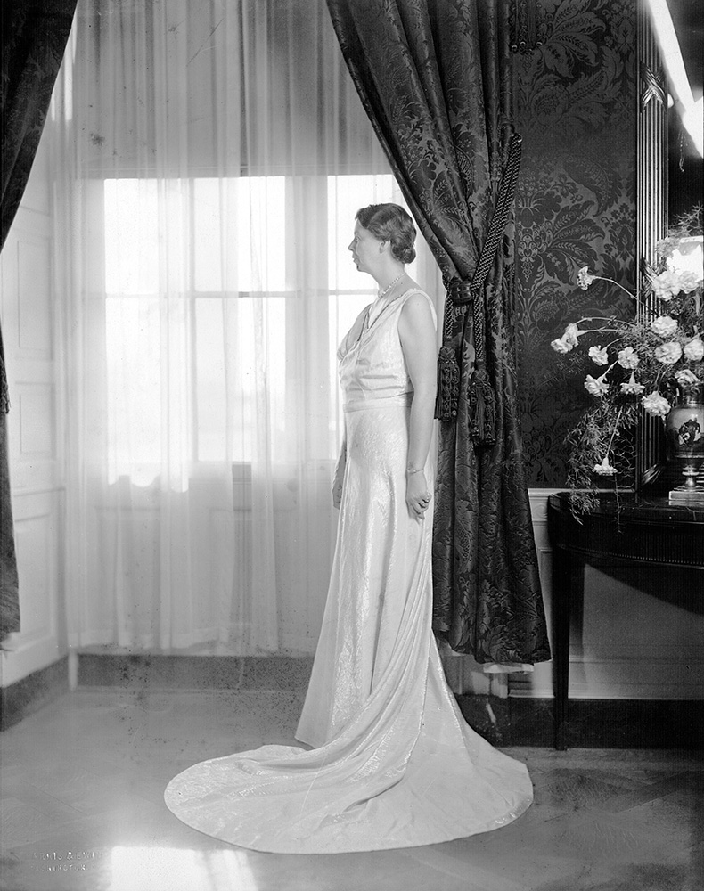 Portrait of Eleanor Roosevelt in Inaugural Gown