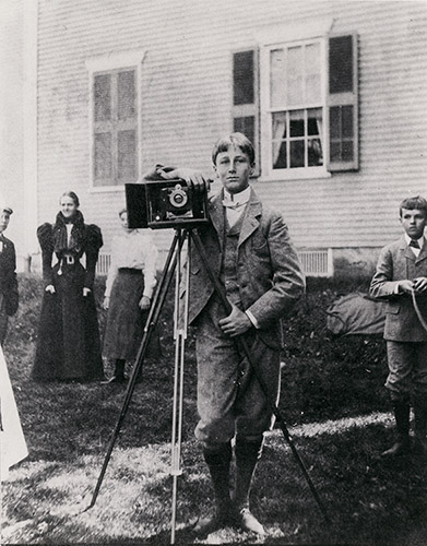 Young FDR with camera