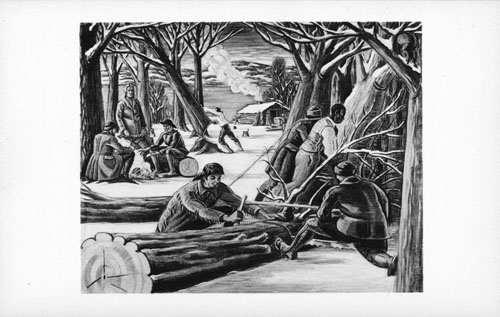 Postcard depicting Stoutenburgh panel