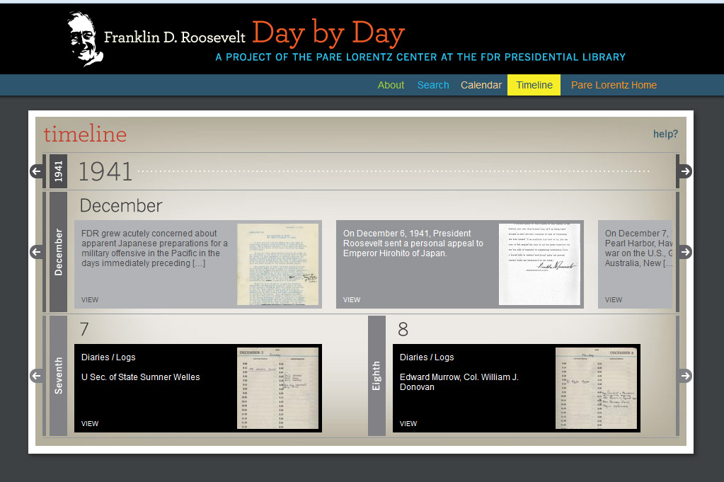 Franklin D. Roosevelt Day by Day screenshot